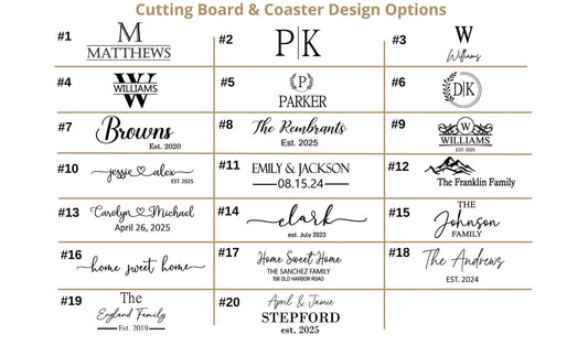 Personalized Marble & Acacia Cutting Board