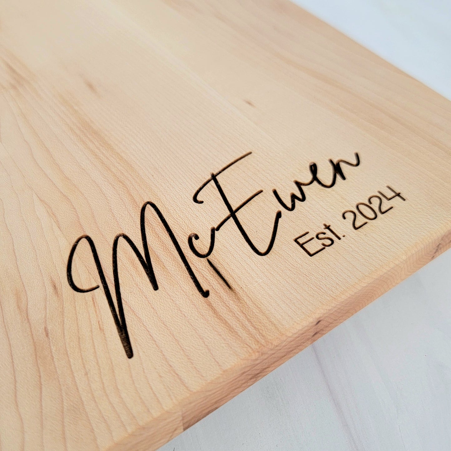 Personalized Maple Cutting Board