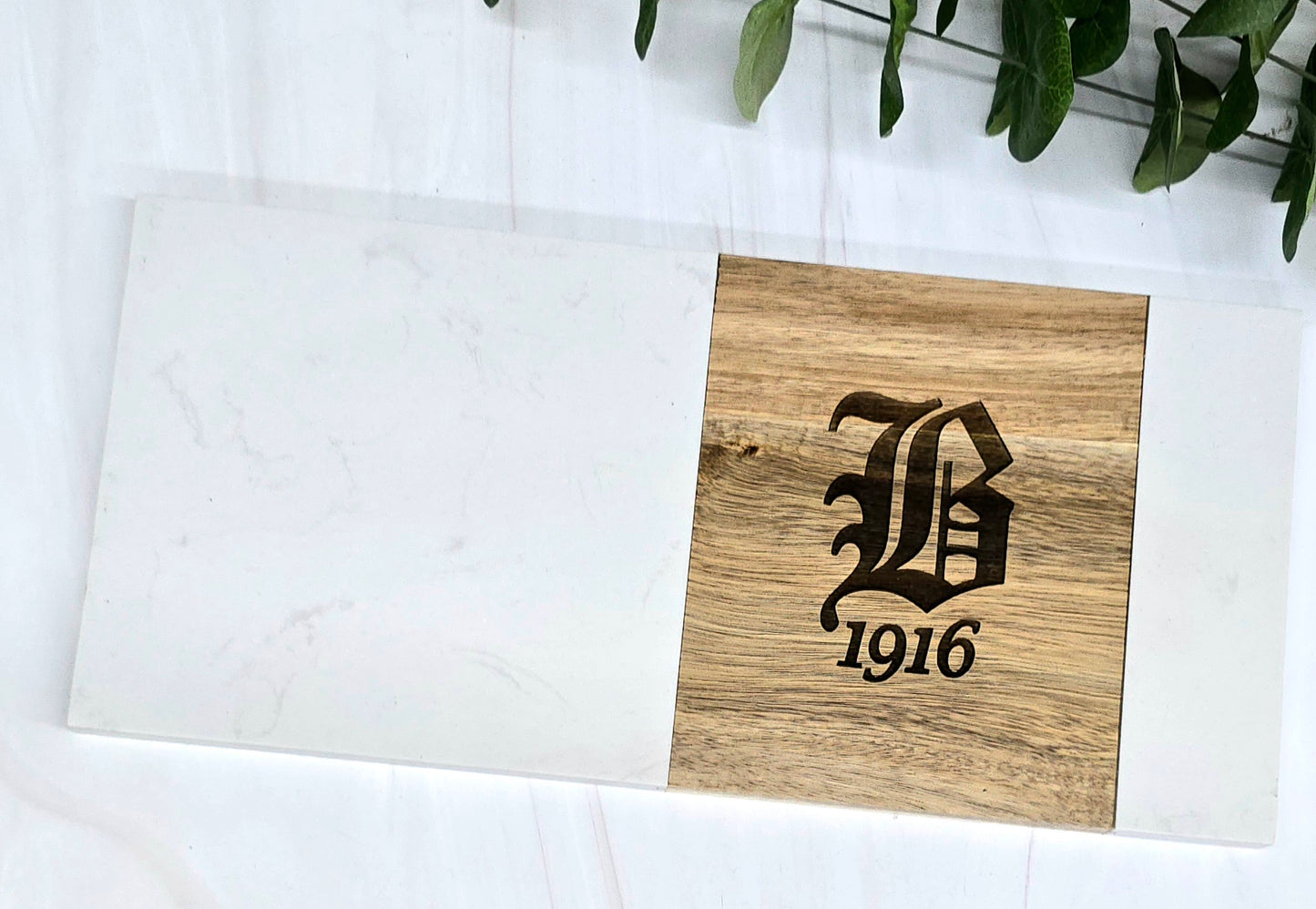 Housewarming Basket – Long Marble Cutting Board