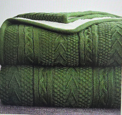 Cable Knit Throw Blanket