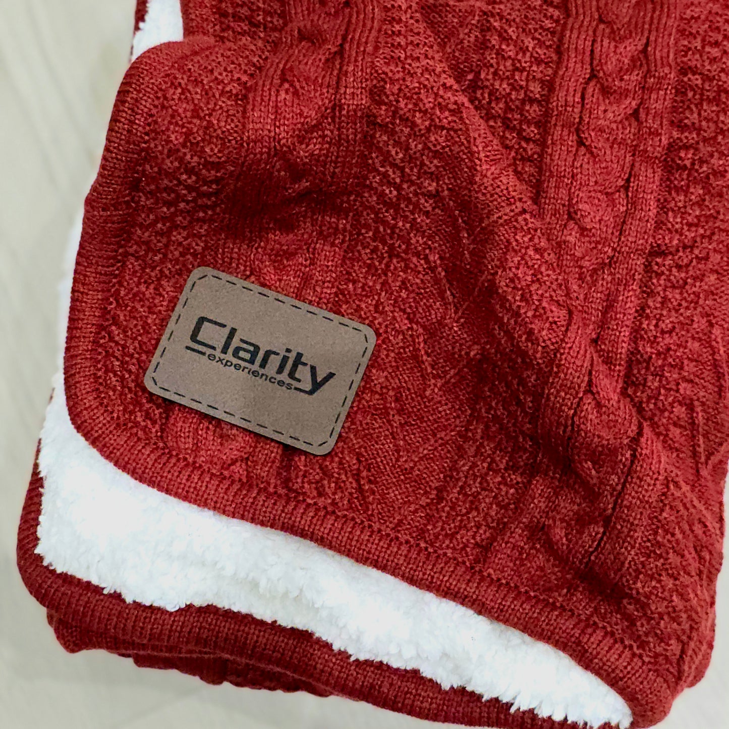 Cable Knit Throw Blanket