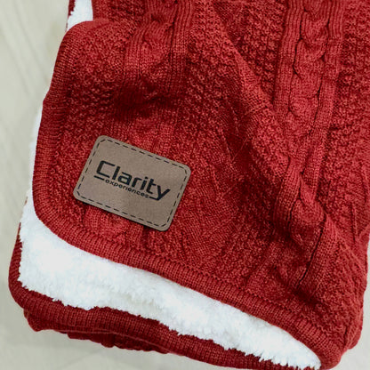 Cable Knit Throw Blanket