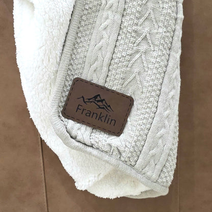 Cable Knit Throw Blanket