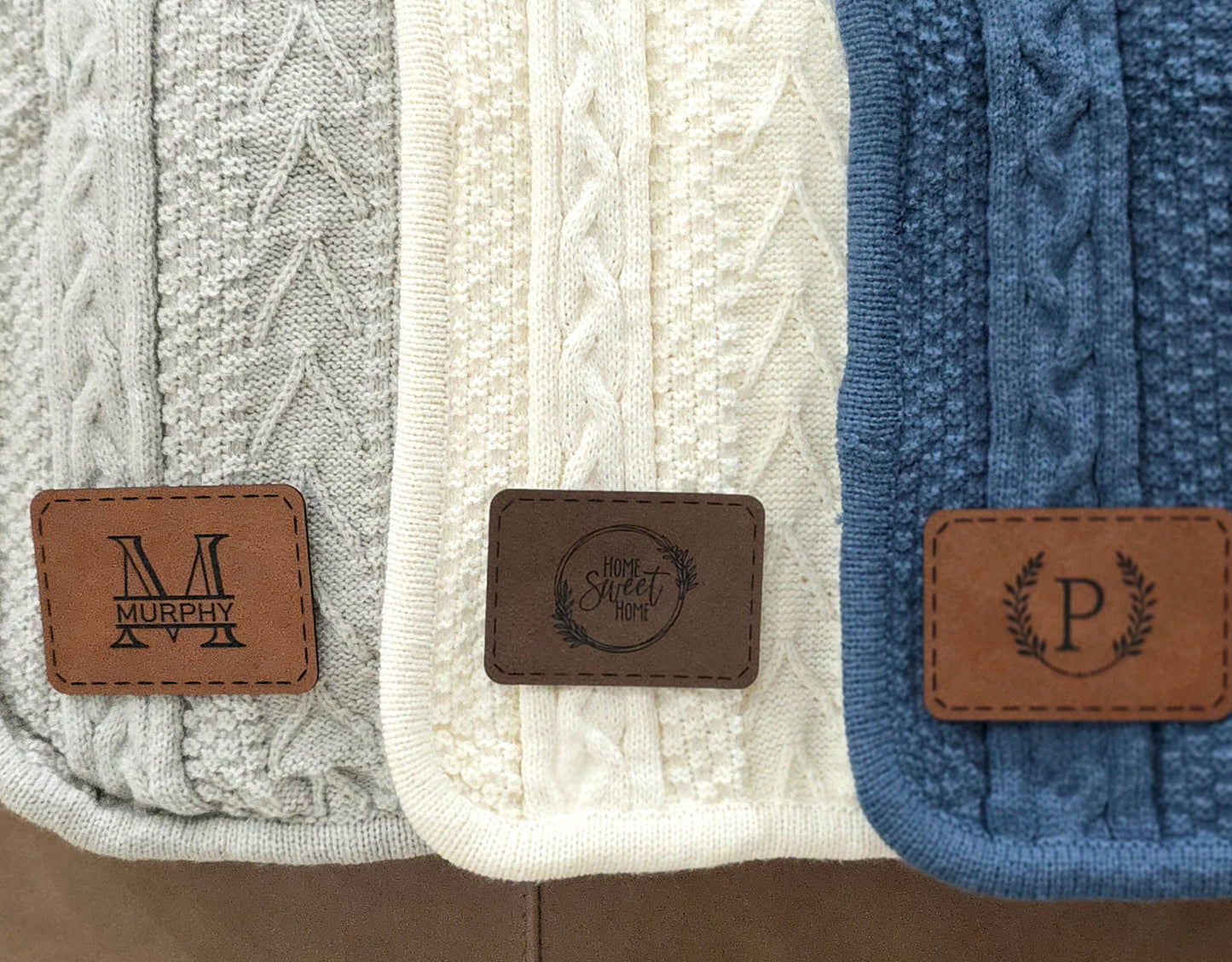 Cable Knit Throw Blanket