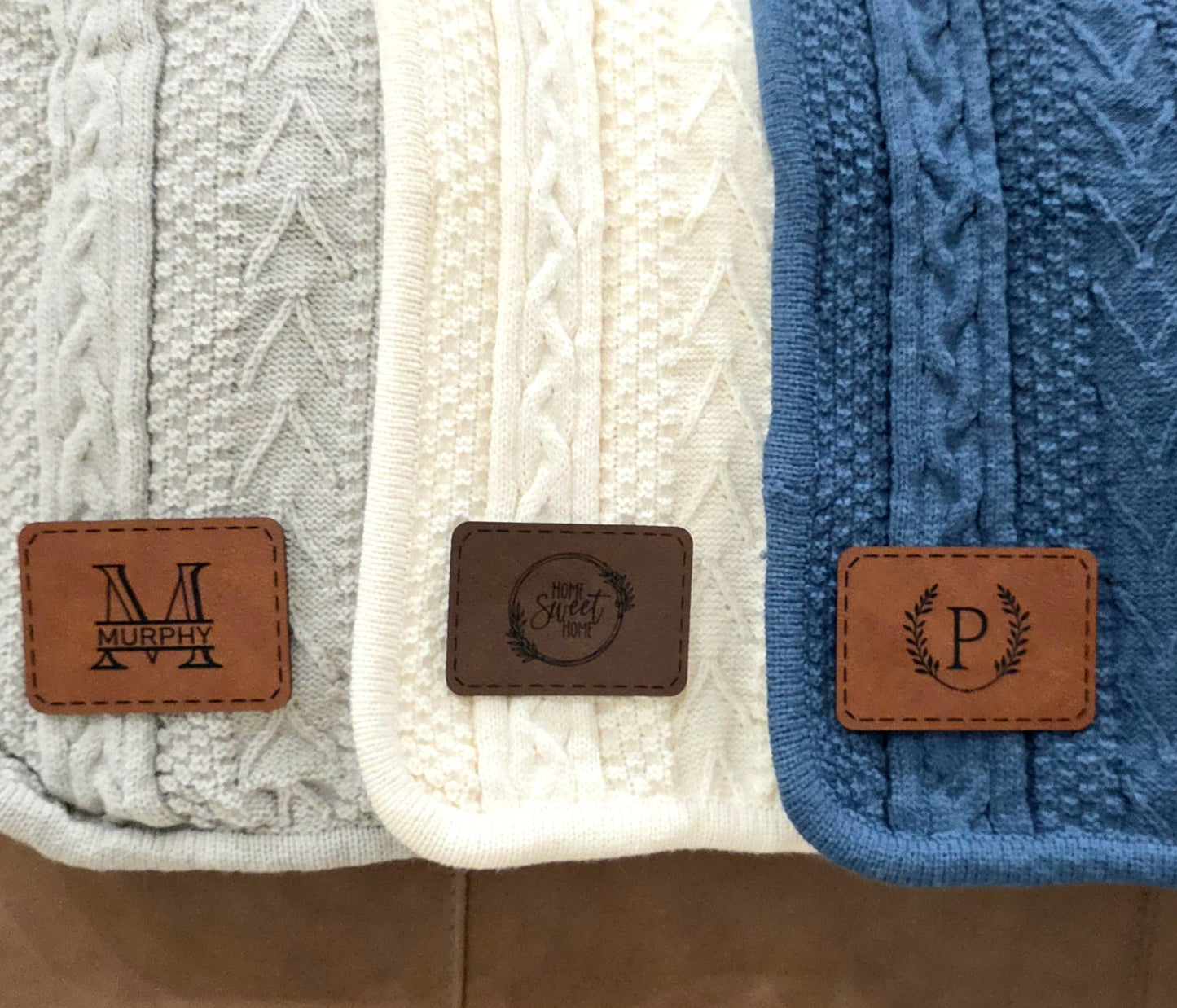 Cable Knit Throw Blanket
