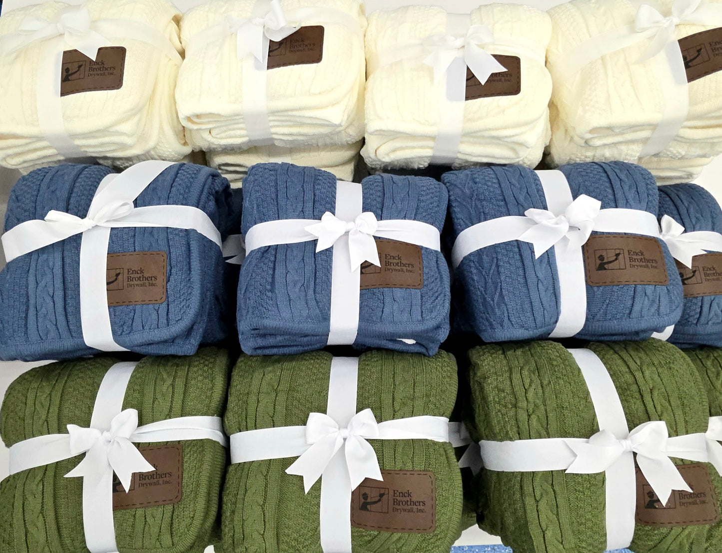 Cable Knit Throw Blanket