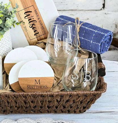 Personalized Housewarming & Wedding Gift Basket