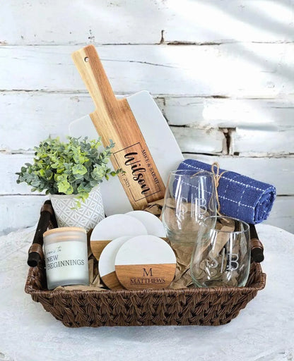 Personalized Housewarming & Wedding Gift Basket
