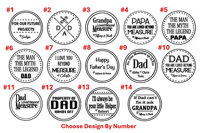 Personalized Tape Measure With Engraved Leather Patch