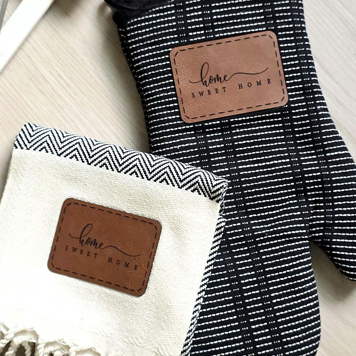 Personalized Oven Mitt & Kitchen Towel Set