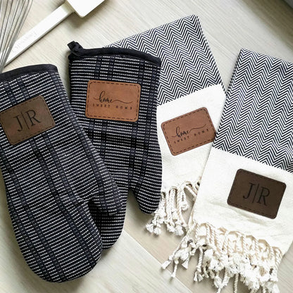Personalized Oven Mitt & Kitchen Towel Set
