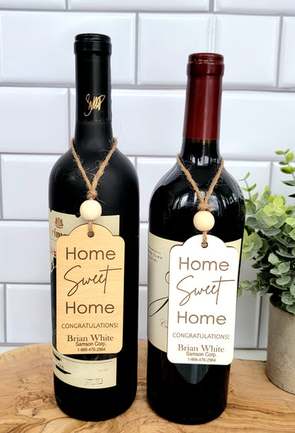 Home Sweet Home Wine Bottle Tag