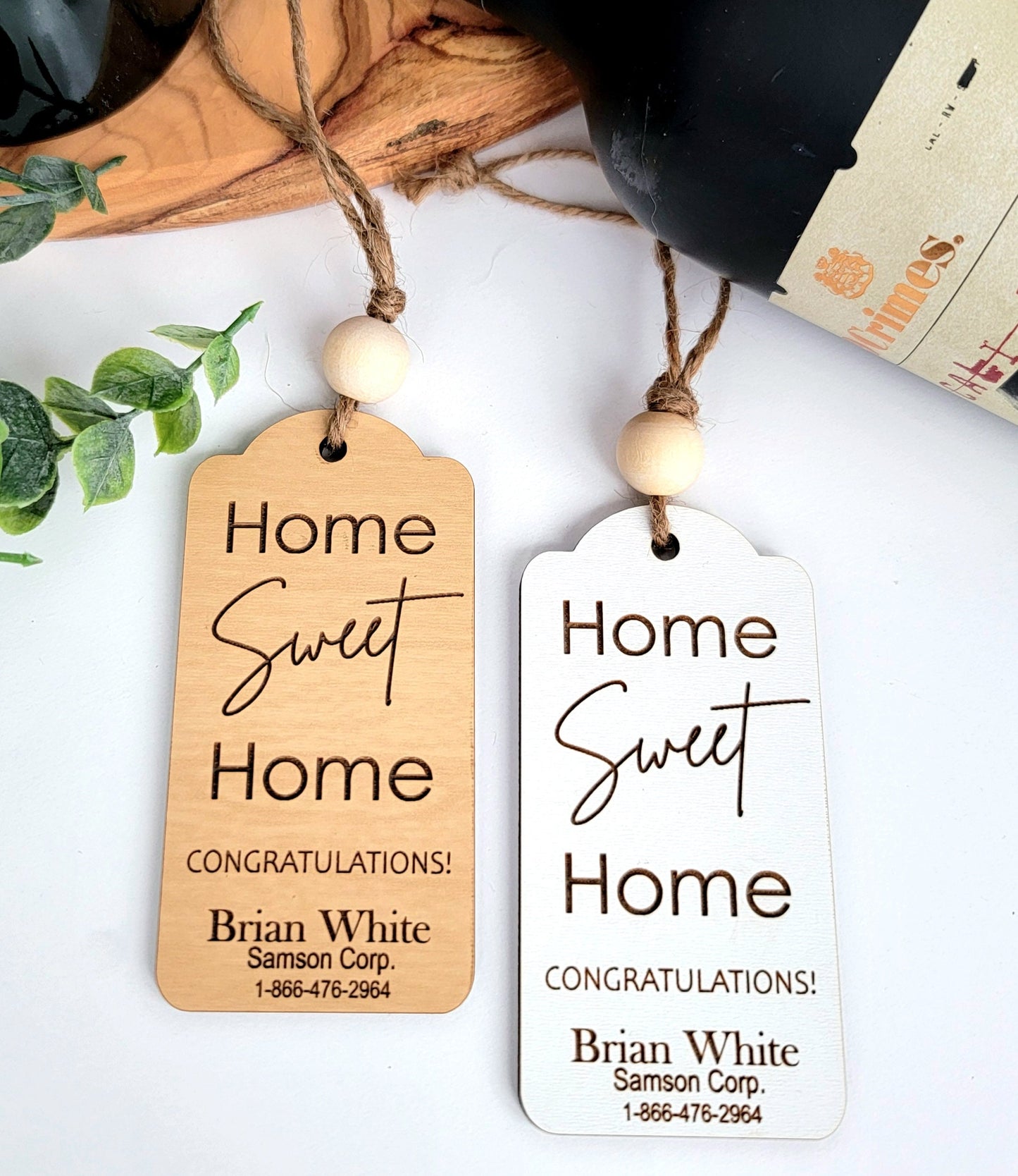 Home Sweet Home Wine Bottle Tag