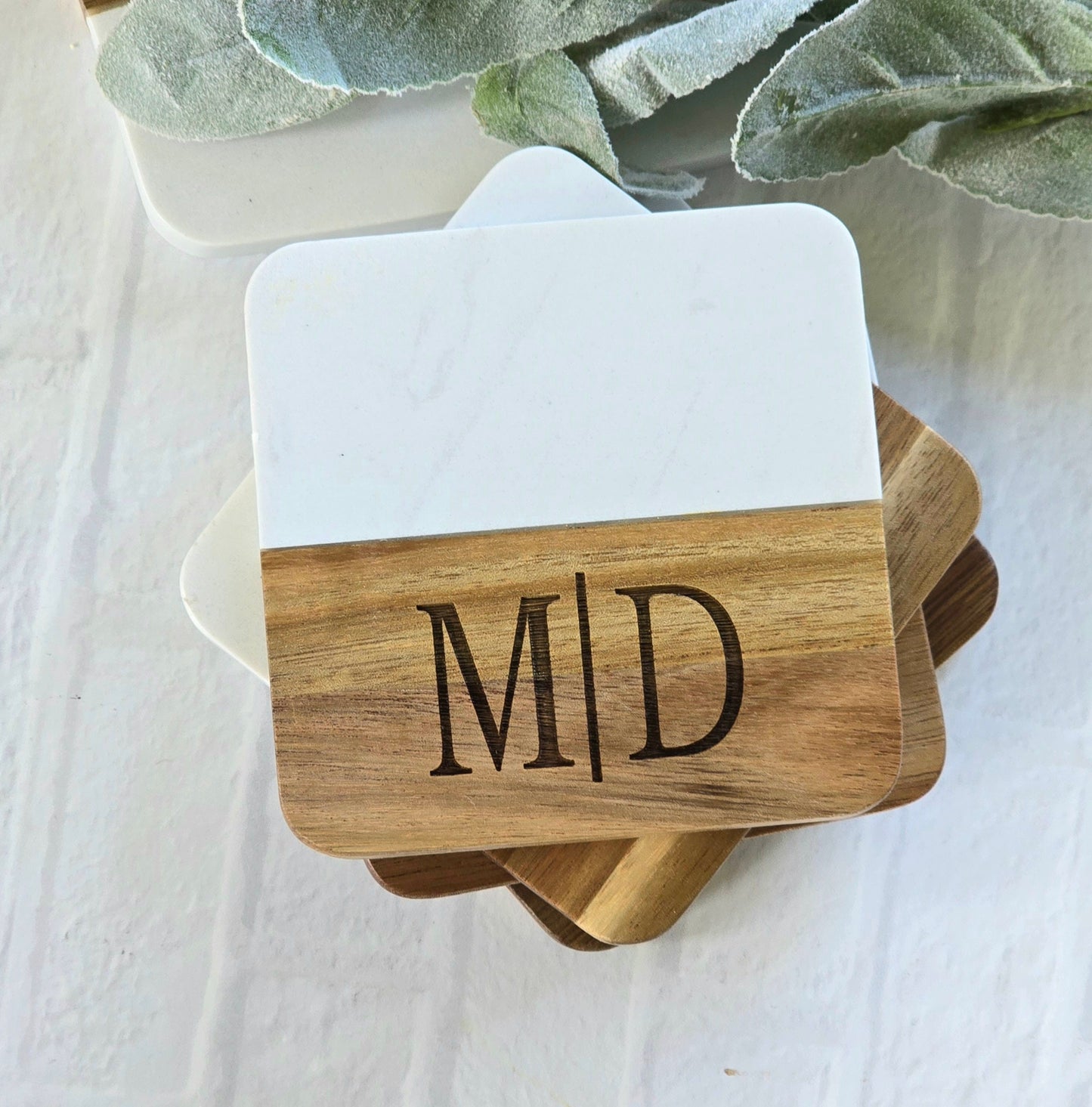 Custom Marble Board + Coasters